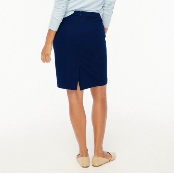 J Crew Factory Pencil skirt in navy size 2 NWT BO722 - Picture 3 of 11